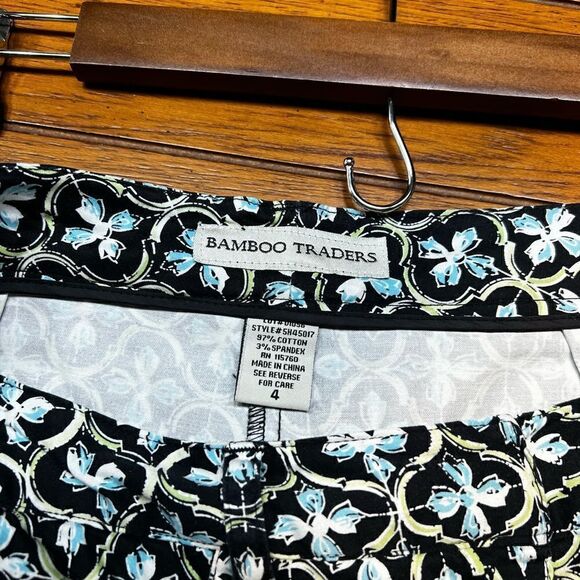 EUC Bamboo Traders Size 4 Blue Print Skort # SK#3 - Picture 3 of 6